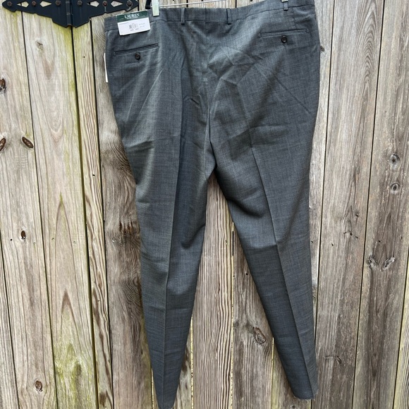LAUREN RALPH LAUREN Ultraflex Gray Wool Trouser Suit Pants Mens 48W NWT NEW - Picture 7 of 12